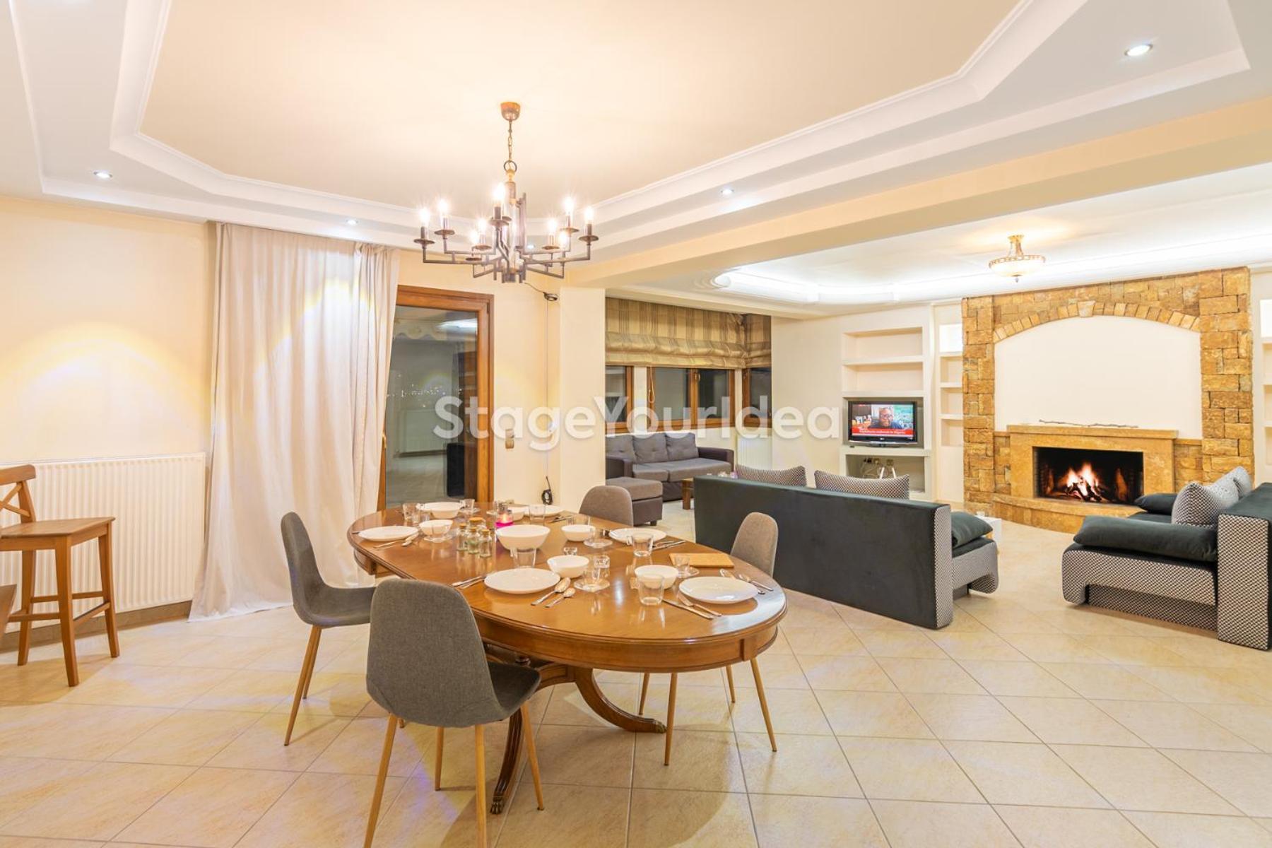 Luxury Appartment, Only 7 Minutes From Thessaloniki Airport And 15 Minutes From City Center ,For 8-23 People Also For Gatherings And Parties Neon Rysion Buitenkant foto