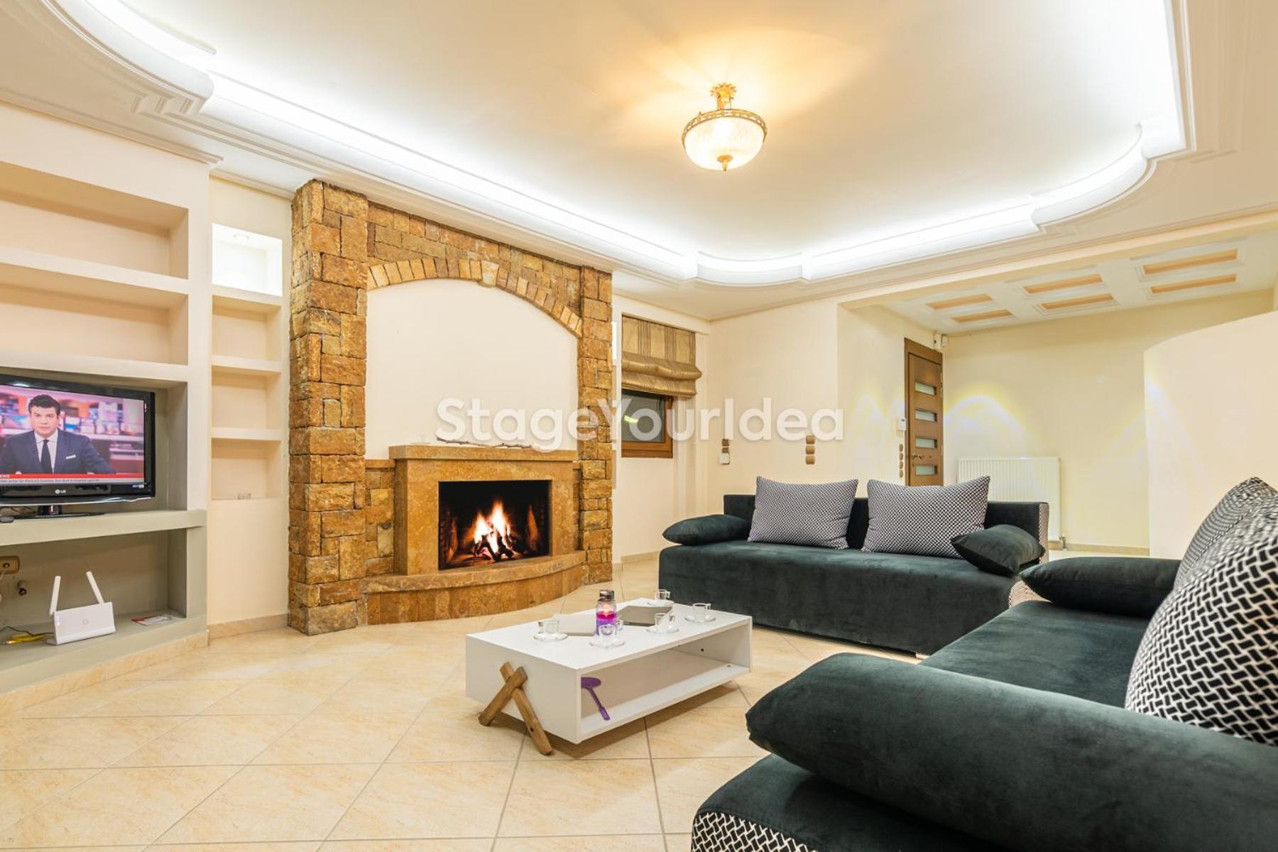 Luxury Appartment, Only 7 Minutes From Thessaloniki Airport And 15 Minutes From City Center ,For 8-23 People Also For Gatherings And Parties Neon Rysion Buitenkant foto