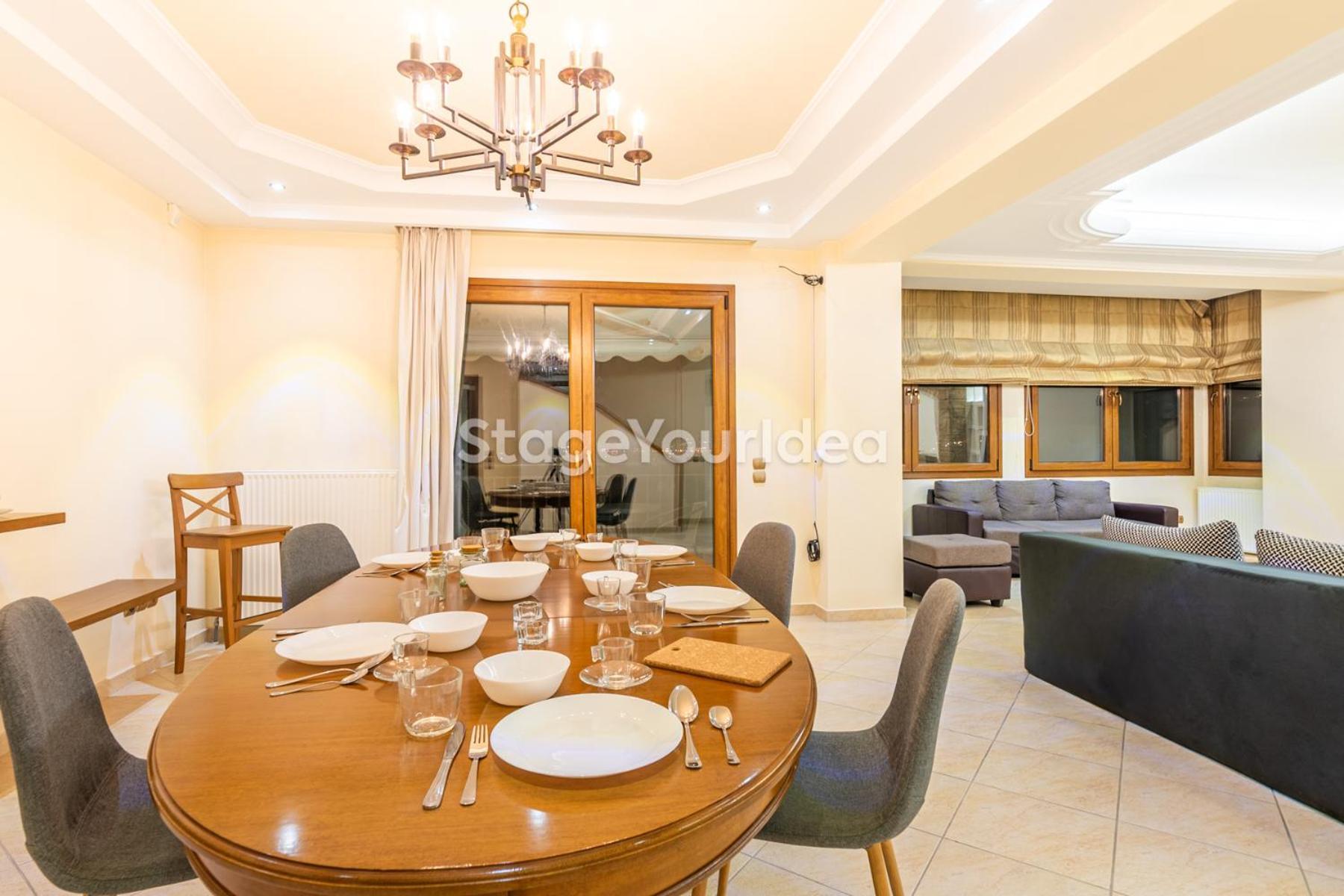 Luxury Appartment, Only 7 Minutes From Thessaloniki Airport And 15 Minutes From City Center ,For 8-23 People Also For Gatherings And Parties Neon Rysion Buitenkant foto