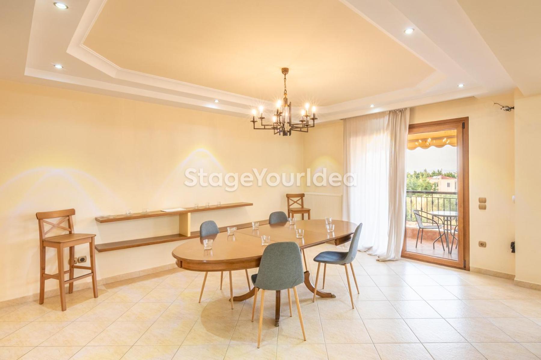 Luxury Appartment, Only 7 Minutes From Thessaloniki Airport And 15 Minutes From City Center ,For 8-23 People Also For Gatherings And Parties Neon Rysion Buitenkant foto