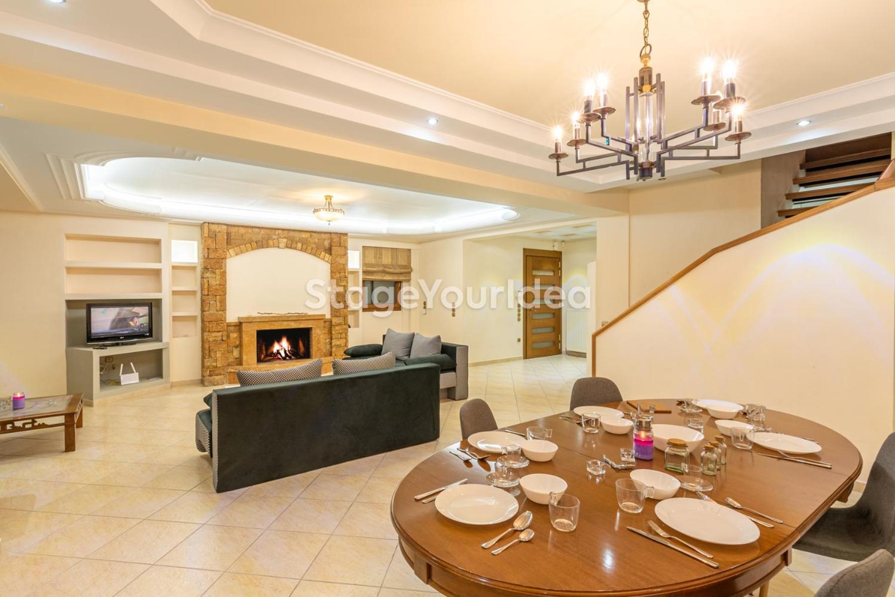 Luxury Appartment, Only 7 Minutes From Thessaloniki Airport And 15 Minutes From City Center ,For 8-23 People Also For Gatherings And Parties Neon Rysion Buitenkant foto